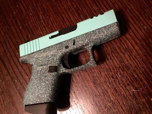 GLOCK 43 ROBINS EGG BLUE CERAKOTE