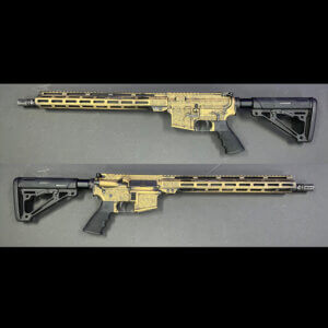 FD15 - Scrollwork - .223 Wylde - 16" Barrel - Hogue Stock and grip