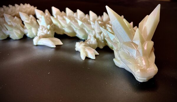 21” 3D Printed Articulating Crystal Dragon - Custom Cerakote - Guncandy Chameleon Hydra - Image 4