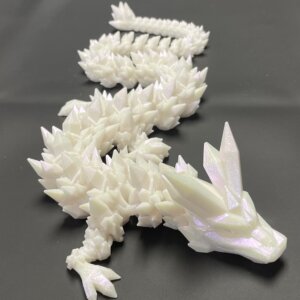 21” 3D Printed Articulating Crystal Dragon - Custom Cerakote - Guncandy Chameleon Pegasus
