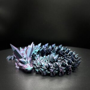 21” 3D Printed Articulating Crystal Dragon - Custom Cerakote - Guncandy Chameleon Stingray