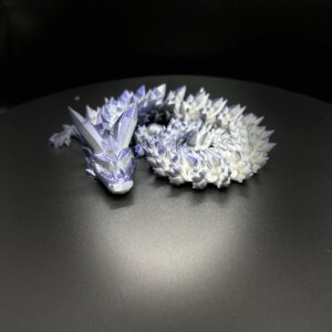 21” 3D Printed Articulating Crystal Dragon - Custom Cerakote - Guncandy Indigo Montoya