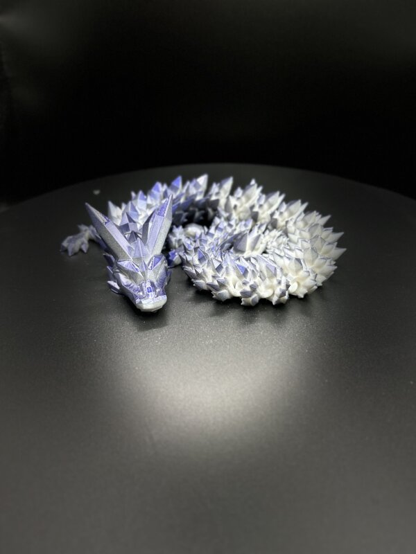 21” 3D Printed Articulating Crystal Dragon - Custom Cerakote - Guncandy Indigo Montoya