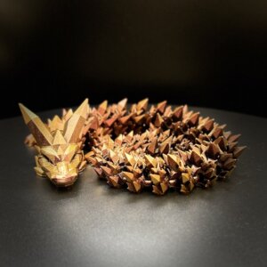 21” 3D Printed Articulating Crystal Dragon - Custom Cerakote - Guncandy Chameleon Chimera
