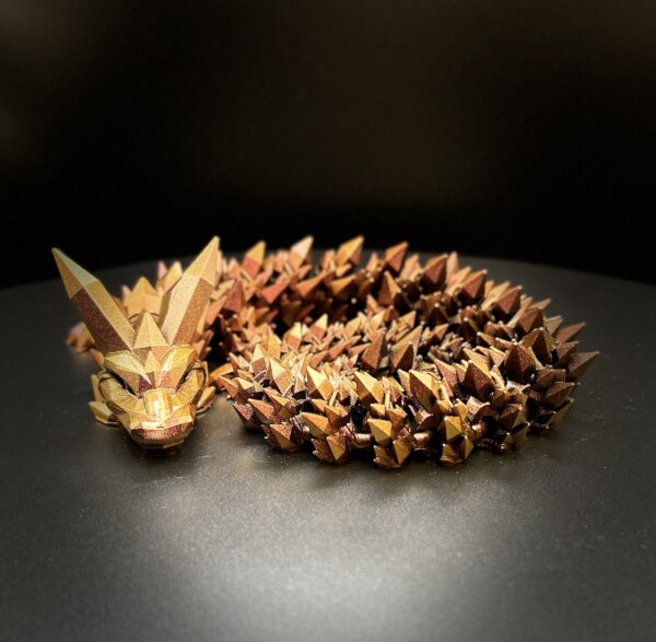 21” 3D Printed Articulating Crystal Dragon - Custom Cerakote - Guncandy Chameleon Chimera