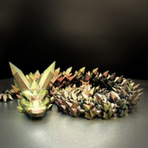 21” 3D Printed Articulating Crystal Dragon - Custom Cerakote - Guncandy Chameleon Razorback