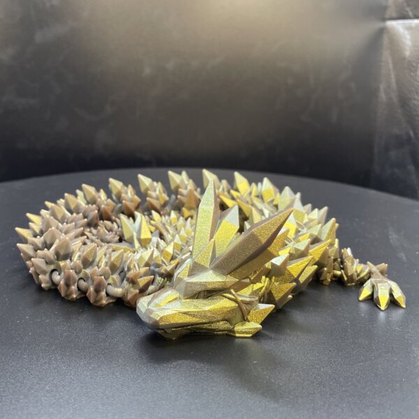 21” 3D Printed Articulating Crystal Dragon - Custom Cerakote - Guncandy Chameleon Caiman