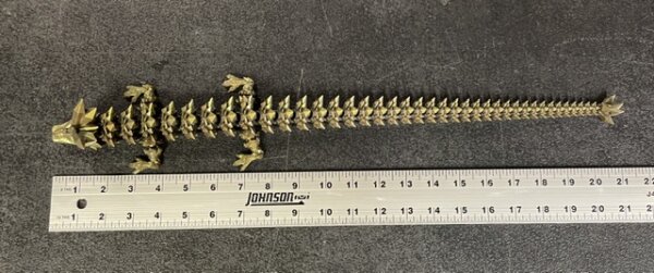 21” 3D Printed Articulating Crystal Dragon - Custom Cerakote - Guncandy Chameleon Caiman - Image 4